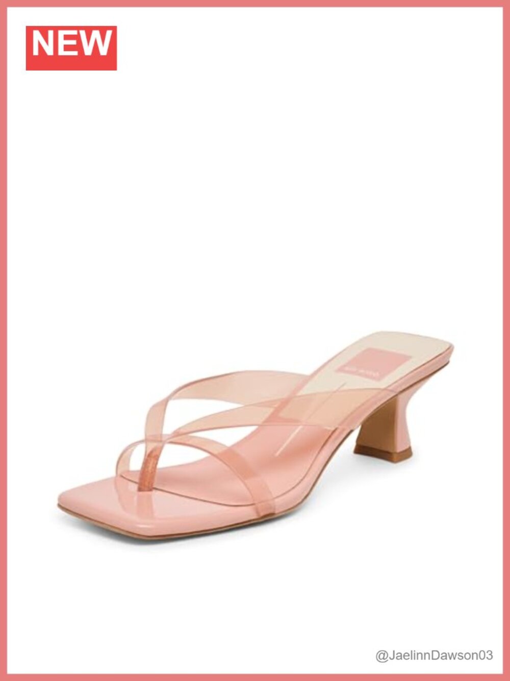 Dolce Vita Brevel Vinyl Jelly Sandals Women's Kitten Heel